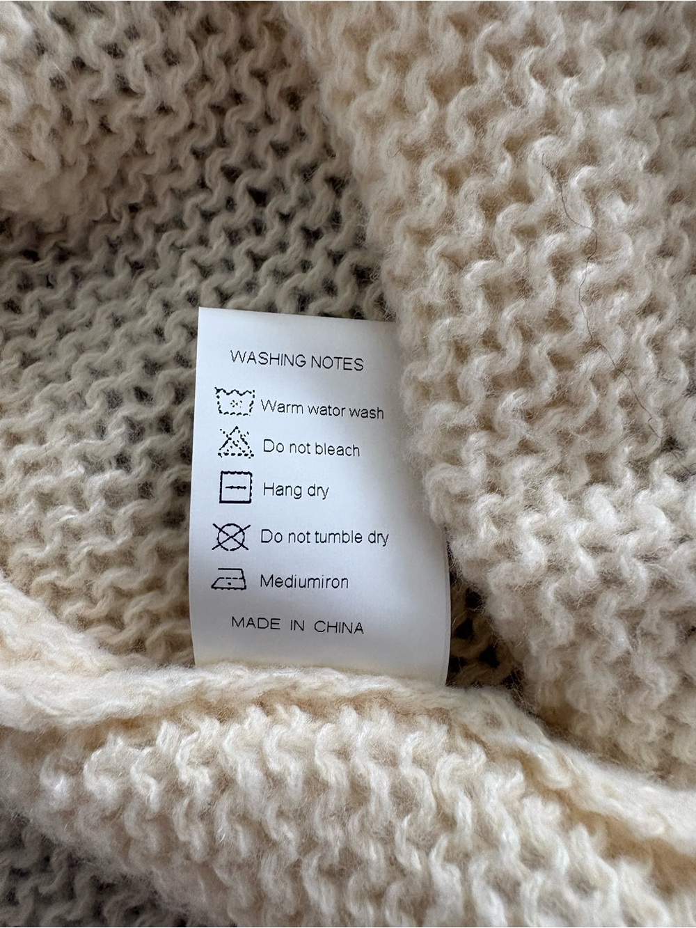Cream Open-Front Cardigan with Multicolor Stripe Accents - Picture 8 of 8